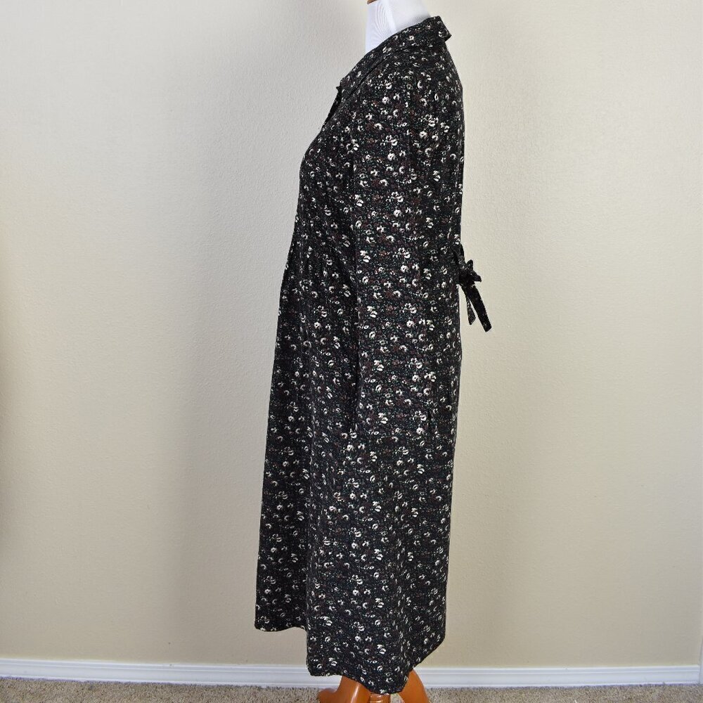 Vintage La Cera Corduroy Floral Dress NEW - M - Picture 7 of 12